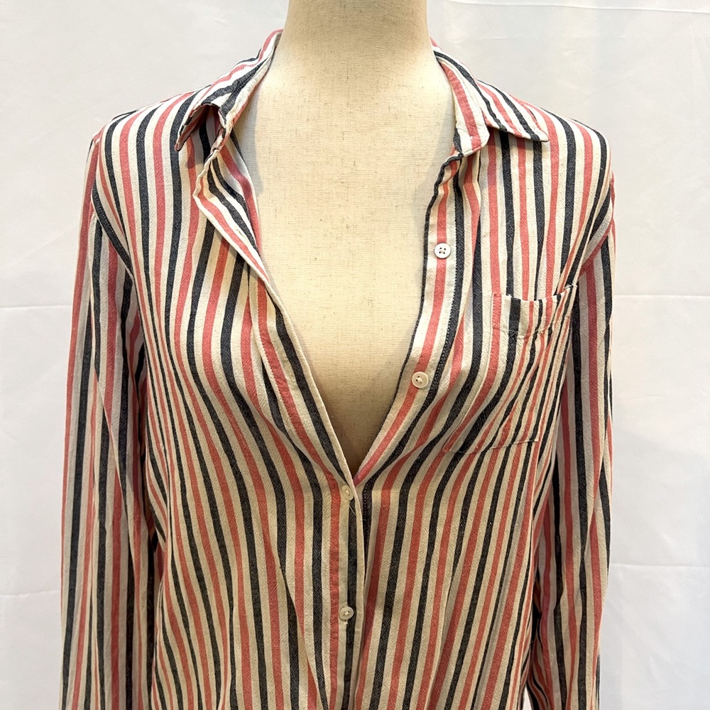 Clare V x Steven Alan linen/cotton oversized button down size M